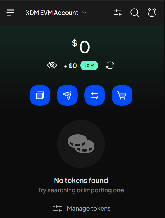 SubWallet - No Tokens